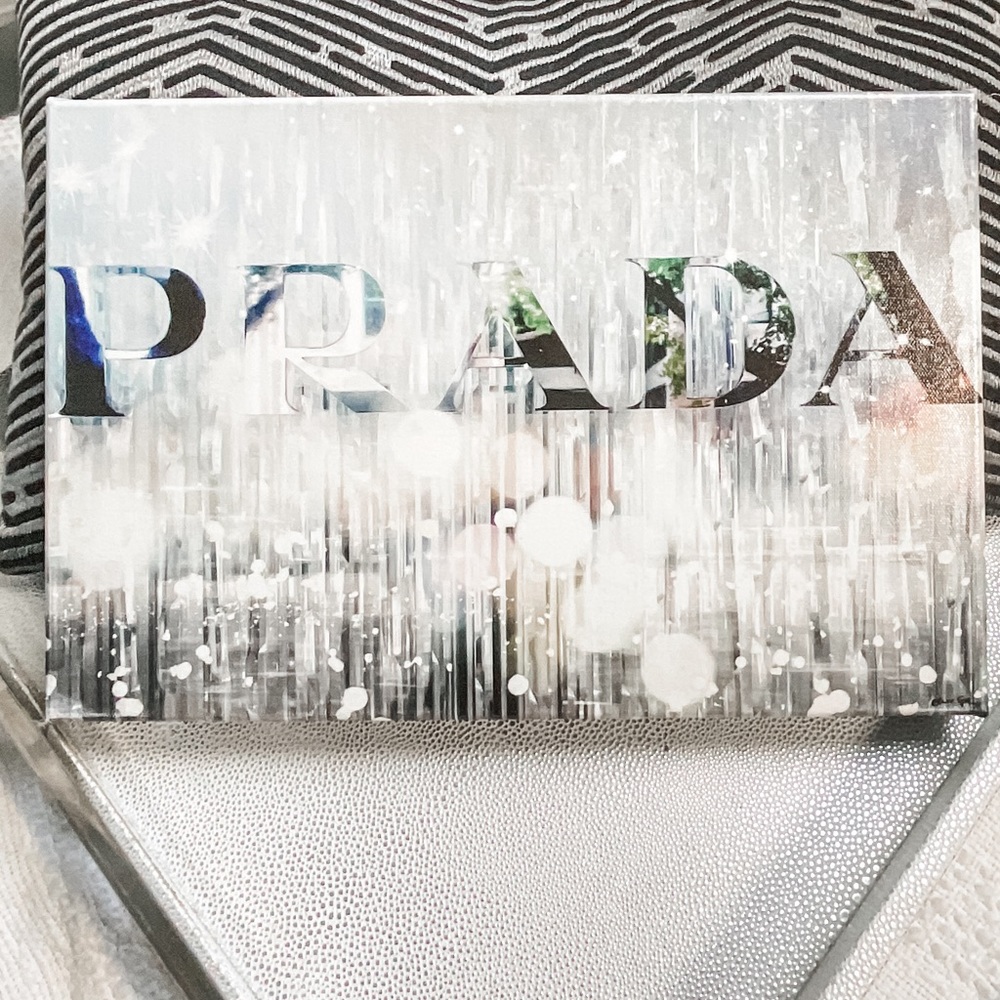 Oliver Gal | "Silver Name" Canvas Art | PRADA - Picture 6 of 8